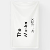 Der Master-Boss-Name Est-Jahr-Datum-Mann-König-Tit Banner (Vertikal)
