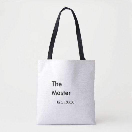 Der Master Boss Name EST-Jahr Datum Mann König Tit Tasche (Vorderseite)