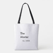 Der Master Boss Name EST-Jahr Datum Mann König Tit Tasche (Rückseite)