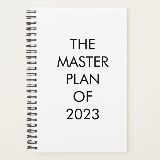 DER MASTER-PLAN PLANER (Vorderseite)