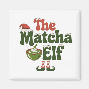 Der Matcha-Elfen-Zauber-Christmas-Getränk Magnet