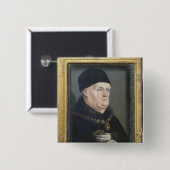 Der Matheron Diptych: Porträt von Rene I Button (Vorne & Hinten)