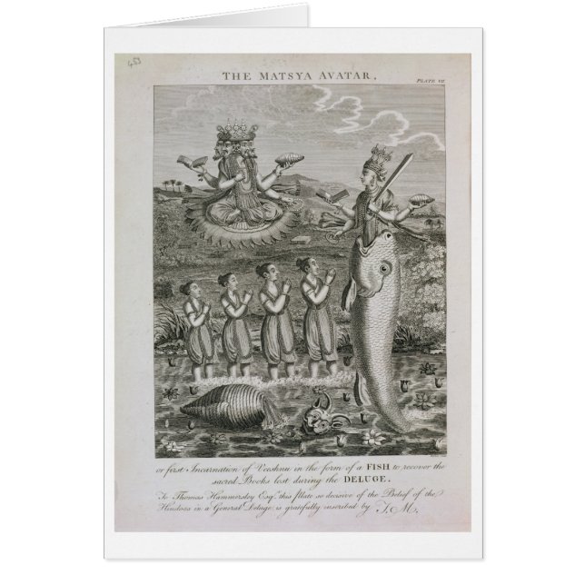 Der Matsya Avatara oder die erste Inkarnation der (Vorne)