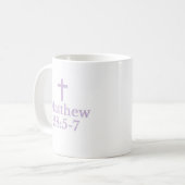 Der Matthew 28:5-7 Becher Kaffeetasse (Vorderseite Links)