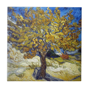 Der Maulbeerbaum, Vincent van Gogh. Vintage Fliese