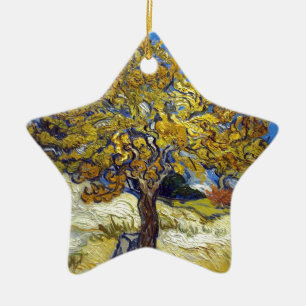 Der Maulbeerbaum, Vincent van Gogh. Vintage Keramik Ornament
