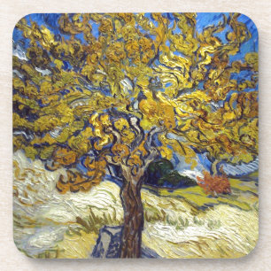 Der Maulbeerbaum, Vincent van Gogh. Vintage Untersetzer