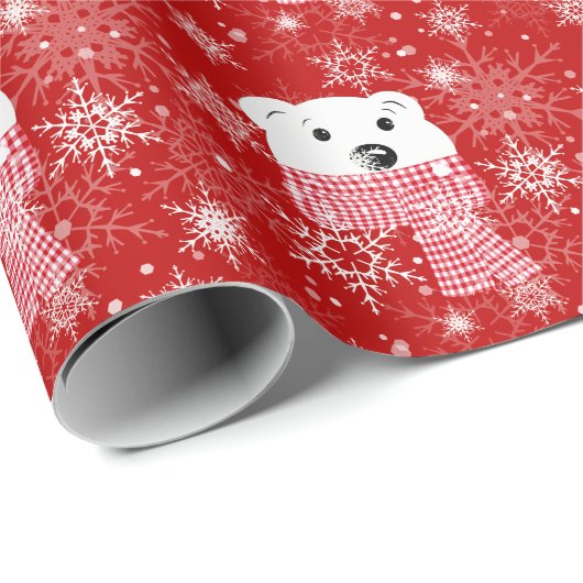 Der Maulkorb eines Eisbären, Weihnachten Geschenkpapier (Rolleneckpunkt)