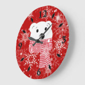 Der Maulkorb eines Eisbären, Weihnachten Große Wanduhr (Winkel)
