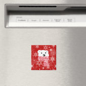 Der Maulkorb eines Eisbären, Weihnachten Magnet (In Situ (Geschirrspüler))