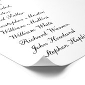 Der Mayflower Compact mit Unterschriften Poster (Ecke)