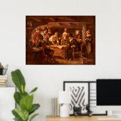 Der Mayflower Compact von Jean Leon Gerome Ferris Poster (Heimbüro)