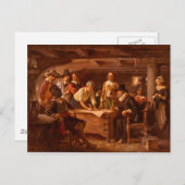 Der Mayflower Compact von Jean Leon Gerome Ferris Postkarte (Vorne/Hinten)