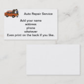 Der Mechaniker Visitenkarte (Vorne/Hinten)