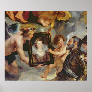 Der Medici Zyklus: Empfangendes Porträt Henri IV Poster