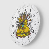 Der Medicine Buddha Große Wanduhr (Winkel)