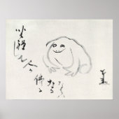 Der meditierende Frosch, Sengai Gibon japanische K Poster (Vorne)