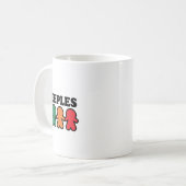 Der Meeples Brettspieler Kaffeetasse (Vorderseite Links)