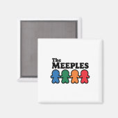 Der Meeples Brettspieler  Magnet (Vorderseite/Rückseite)