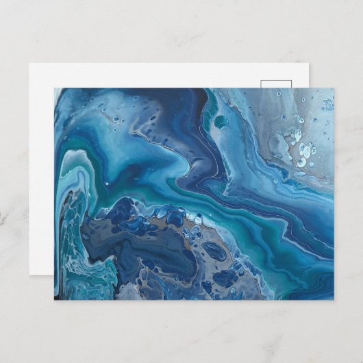 Der Meeresabgrund Postkarte (Vorne/Hinten)