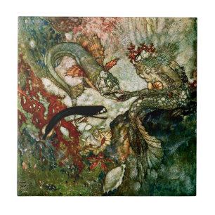 „Der Meereskönig“ von Edmund Dulac Fliese
