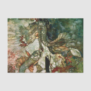 „Der Meereskönig“ von Edmund Dulac Seidenpapier