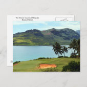 Der Meereskurs in Hokuala, Kauai, Hawaii Postkarte (Vorne/Hinten)