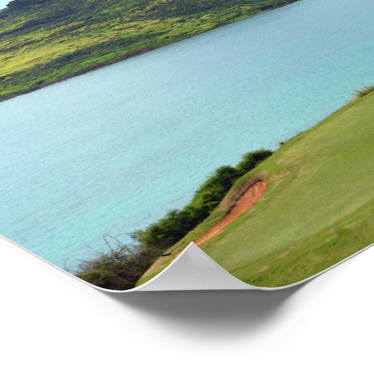 Der Meereskurs in Hokuala, Lihue, Kauai, Hawaii Poster (Ecke)