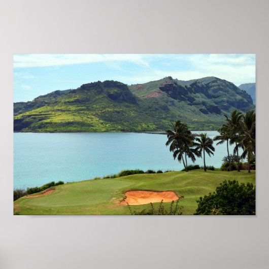 Der Meereskurs in Hokuala, Lihue, Kauai, Hawaii Poster (Vorne)