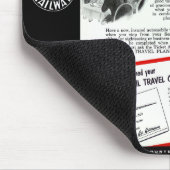 Der Meeresküste-Eisenbahn-Silber-Kometen-Zug Mousepad (Ecke)