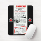 Der Meeresküste-Eisenbahn-Silber-Kometen-Zug Mousepad (Mit Mouse)