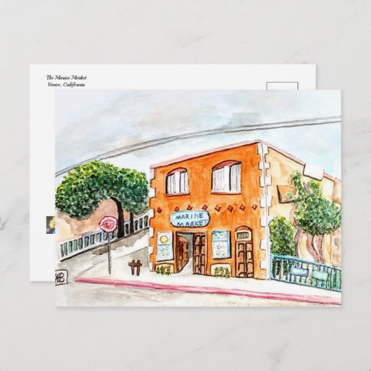 Der Meeresmarkt Postkarte (Vorne/Hinten)