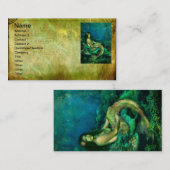 Der Meerjungfrau-Stuhl Visitenkarte (Vorne/Hinten)
