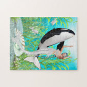 Der Meerjungstanz mit einem Orca-Puzzle Puzzle (Horizontal)