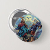 Der meiste Dreifaltigkeit-Knopf Button (Vorne & Hinten)