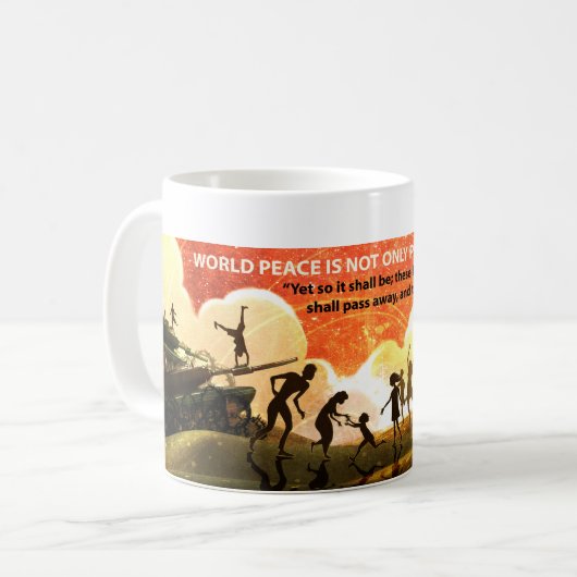 Der meiste große Frieden Kaffeetasse (Vorderseite Links)