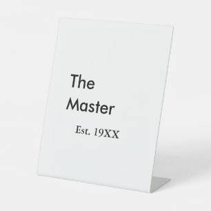 Der Meister Boss Name EST-Jahr Datum Mann König Ti Sockelschild