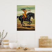 Der Meister der Bogenschießkunst Poster (Küche)