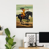 Der Meister der Bogenschießkunst Poster (Heimbüro)