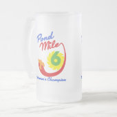 Der Meister der Frauen der Teich-Meilen-6 Mattglas Bierglas (Vorderseite Links)