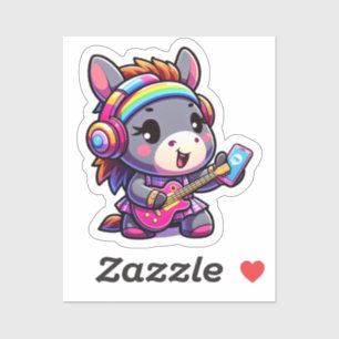 Der Melody-Sweet-Donkey Aufkleber