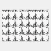 Der Mensch auf dem Fahrradbild Geschenkpapier Set (Vorderseite 2)