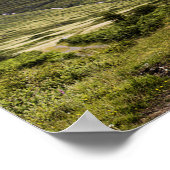 Der Mensch auf der Straße Reise beginnt einen Schr Poster (Ecke)