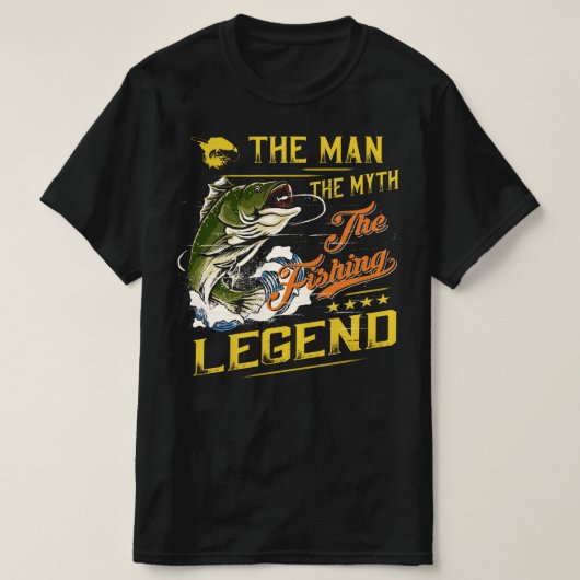 Der Mensch der Mythos der Fischlegende v4 T-Shirt (Design vorne)