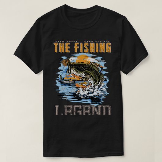 Der Mensch, der Mythos, die Legende des Fischens / T-Shirt (Design vorne)