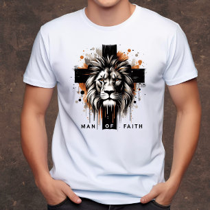 Der Mensch des Glaubens Christliche Männer T-Shirt