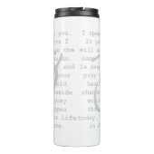 Der Mensch des Glaubens Thermosbecher (Rückseite)