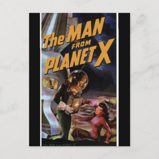 Der Mensch fon Planet X Postkarte