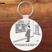 Der Mensch Frage Stores für eine Toilettenrollle. Schlüsselanhänger (Vorderseite)