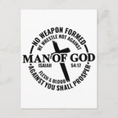 Der Mensch Gottes, keine gegen mich gewachsene Waf Begleitkarte (Vorderseite)